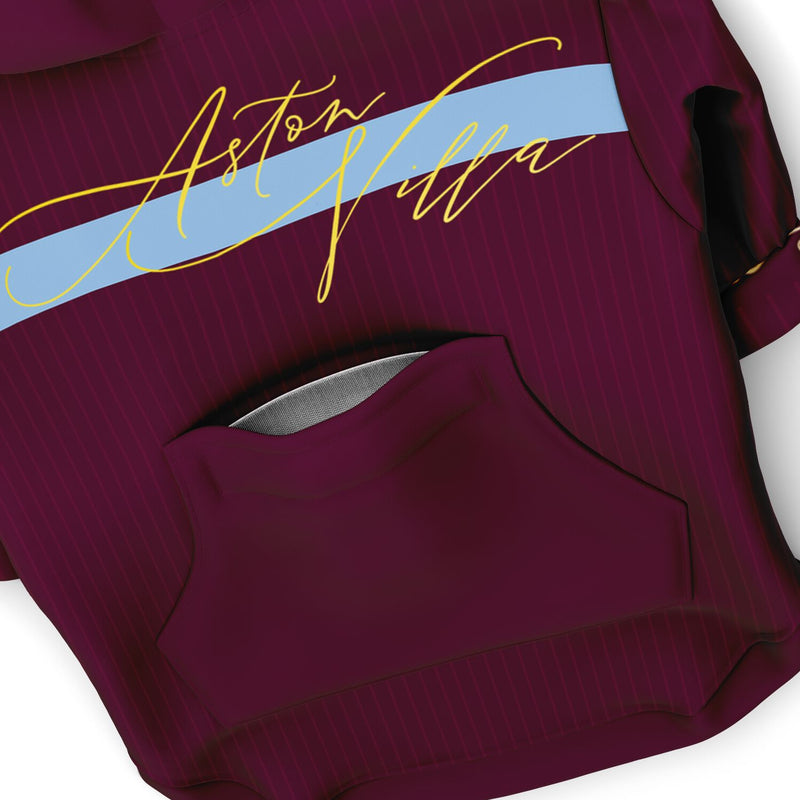 Aston Villa FC 25/26 Kit-Inspired Zip Hoodie