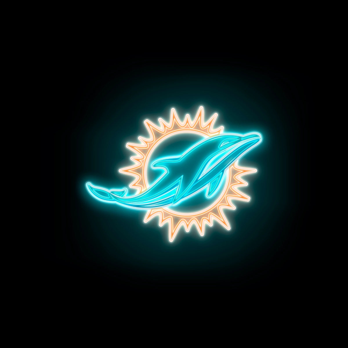 Miami Dolphins Neon Tee Shirt