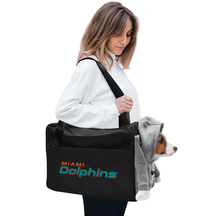 Miami Dolphins Furry Fan Pet Carrier