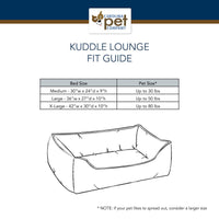 Canvas Kuddle Lounge Comfort Dog Bed