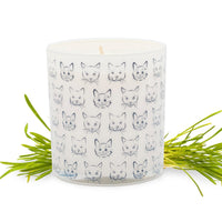 Cat Heads Jar Candle - Rolling in Grass Scent