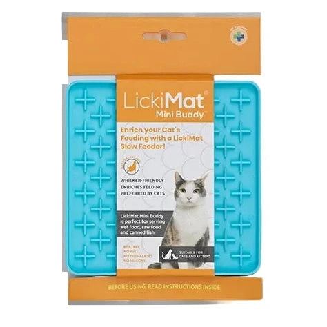 LickiMat Mini Buddy for Cats - Turquoise