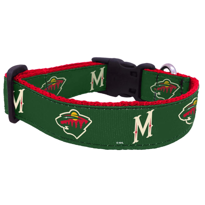 Minnesota Wild Nylon Dog Collar and Leash