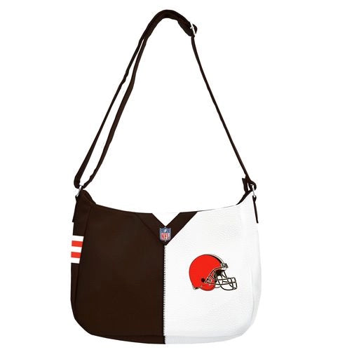 Cleveland Browns Pebble Split Hobo Handbag