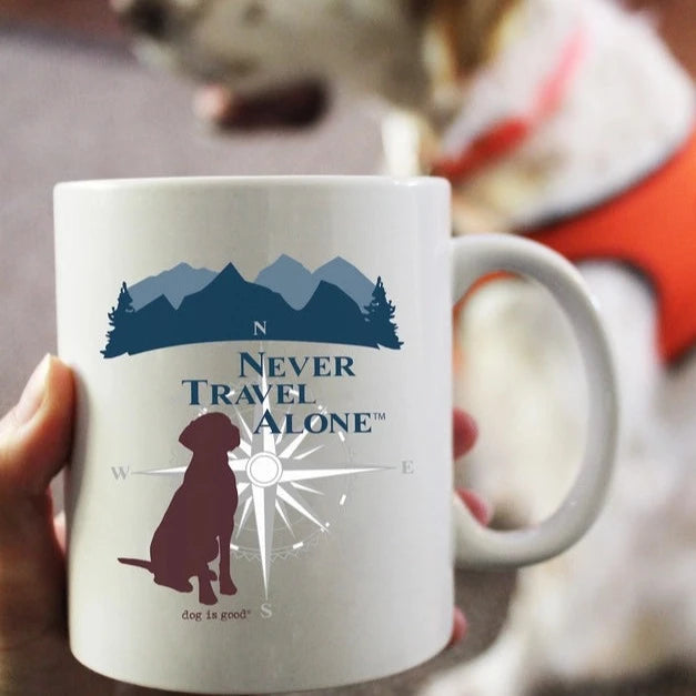 Never Travel Alone 14 oz Mug