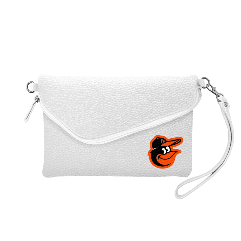 Baltimore Orioles Fold-Over Crossbody Pebble Purse