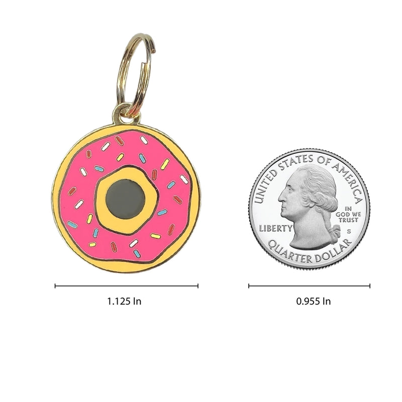 Donut Pet ID Tag