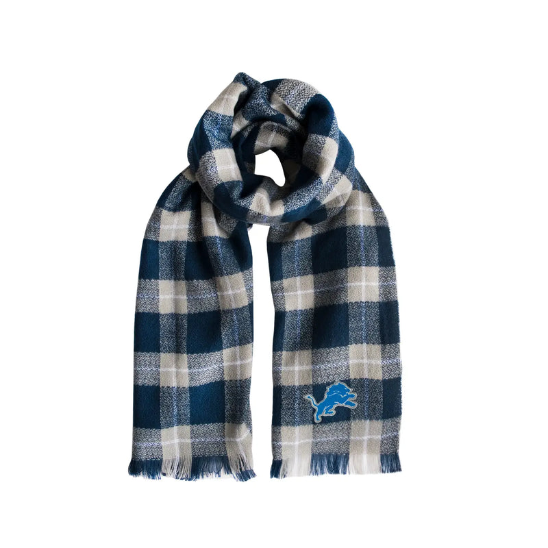 Detroit Lions Plaid Blanket Scarf