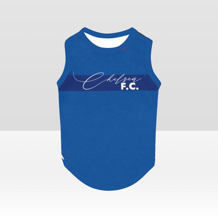 Chelsea FC 25/26 Home Inspired Pet Graphic Tee Shirt (Sizes XS-Small)