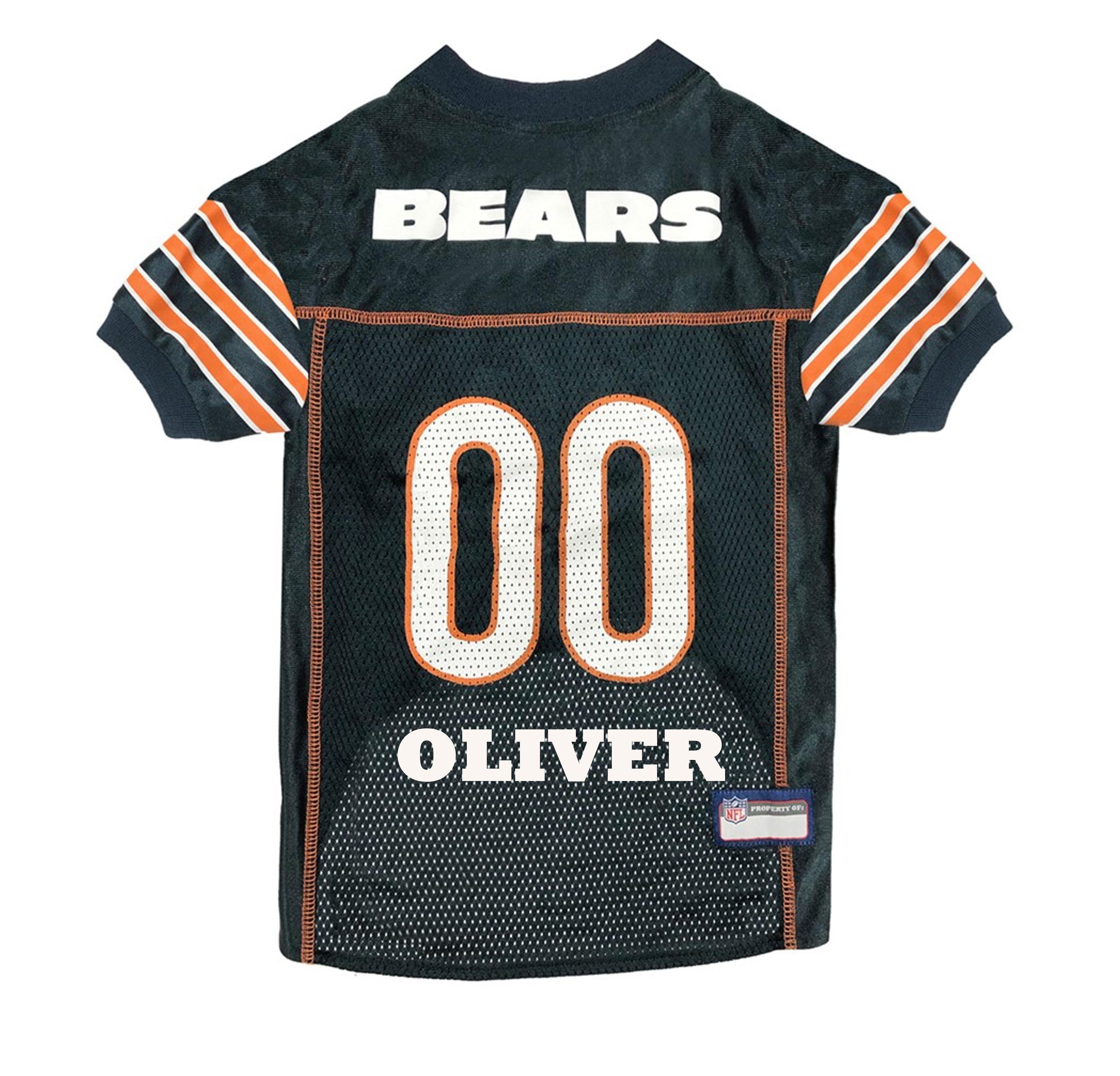 Chicago bears hot sale pet jersey