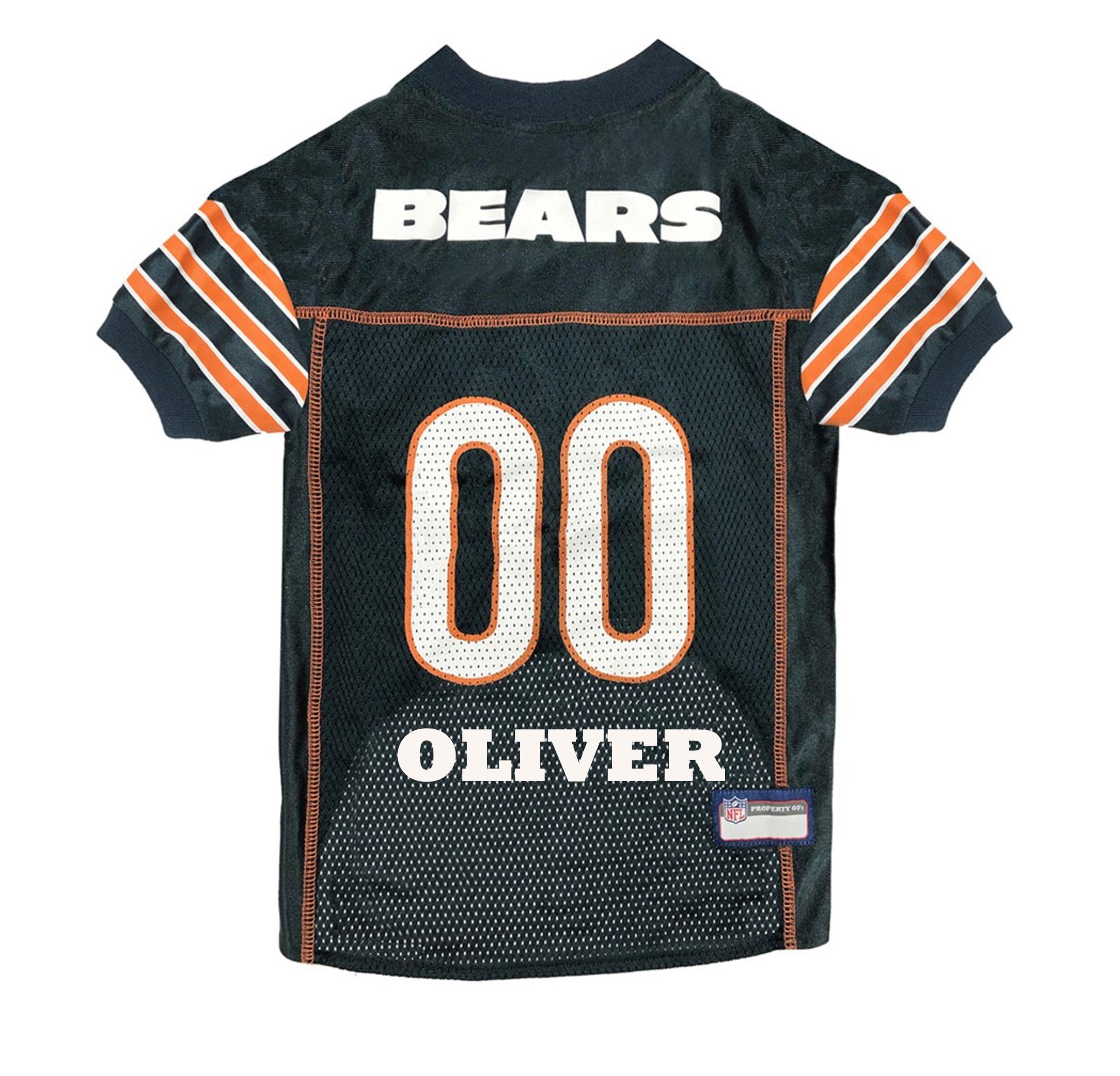 Chicago Bears Color Rush Pet Jersey Small