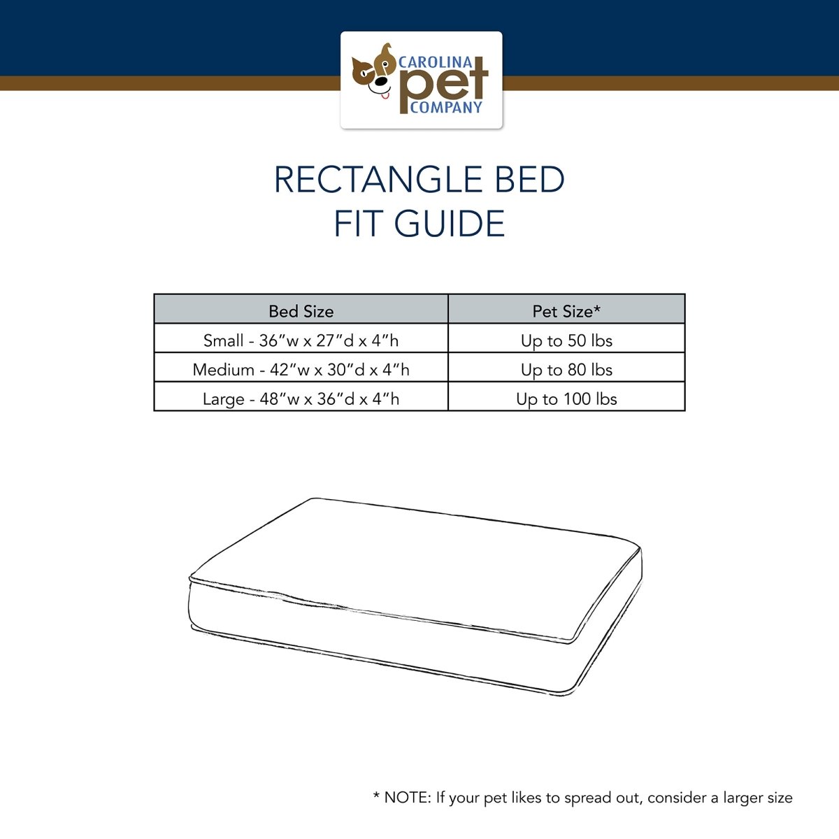 Classic Canvas Rectangle Jamison Dog Bed