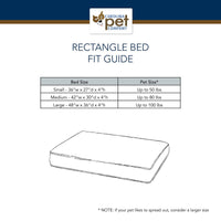 Classic Canvas Rectangle Jamison Dog Bed