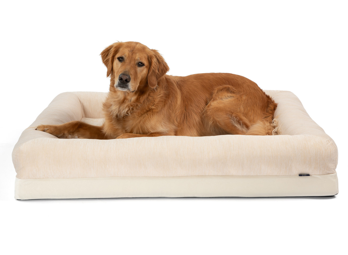 PupChill™ Cooling 4-Bolster Dog Bed - Arctic Sand
