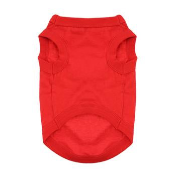Big Dog Flame Scarlet Red All-Cotton Sleeveless Shirt