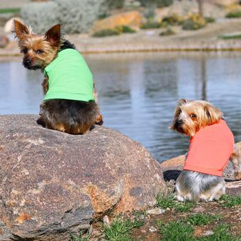 Green Flash All-Cotton Sleeveless Pet Shirt