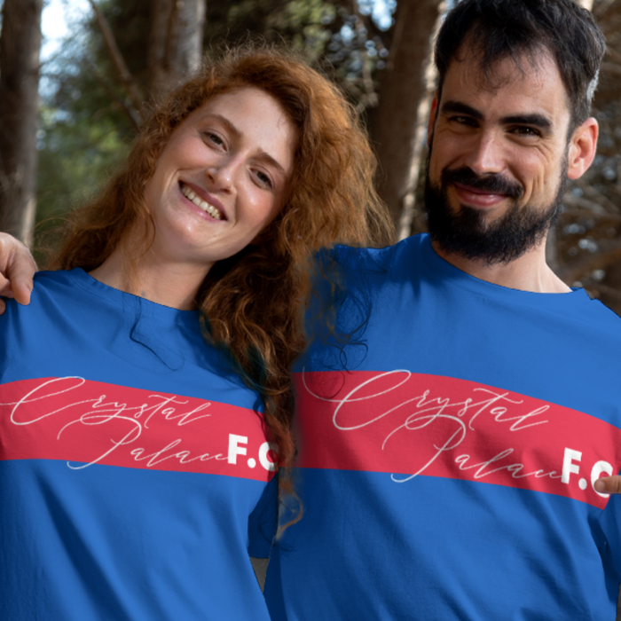 Crystal Palace FC 25/26 Home Kit Inspired Unisex Basic T-shirt