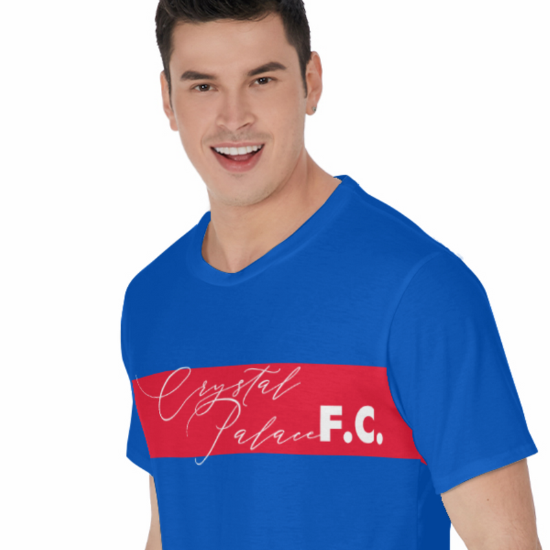Crystal Palace FC 25/26 Home Kit Inspired Unisex Basic T-shirt