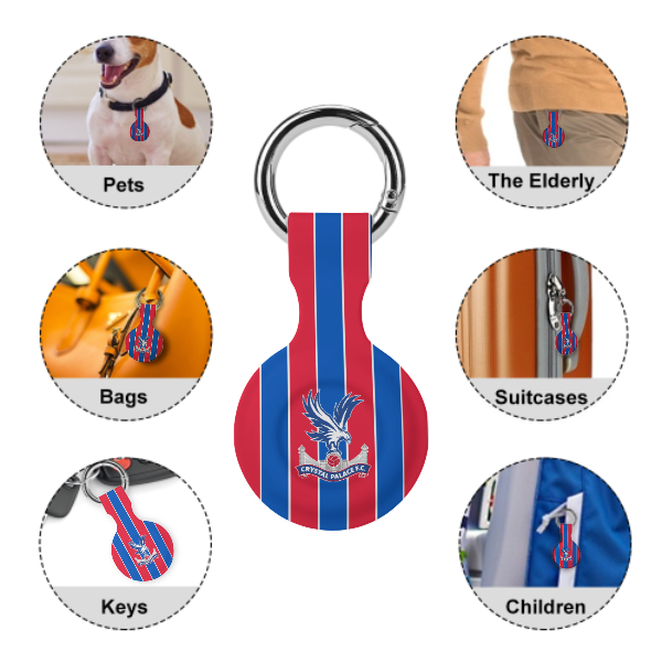 Crystal Palace FC 25/26 Home Kit-Inspired Protective Case for Air Tag