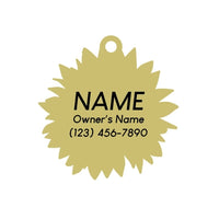 Sunflower Pet ID Tag