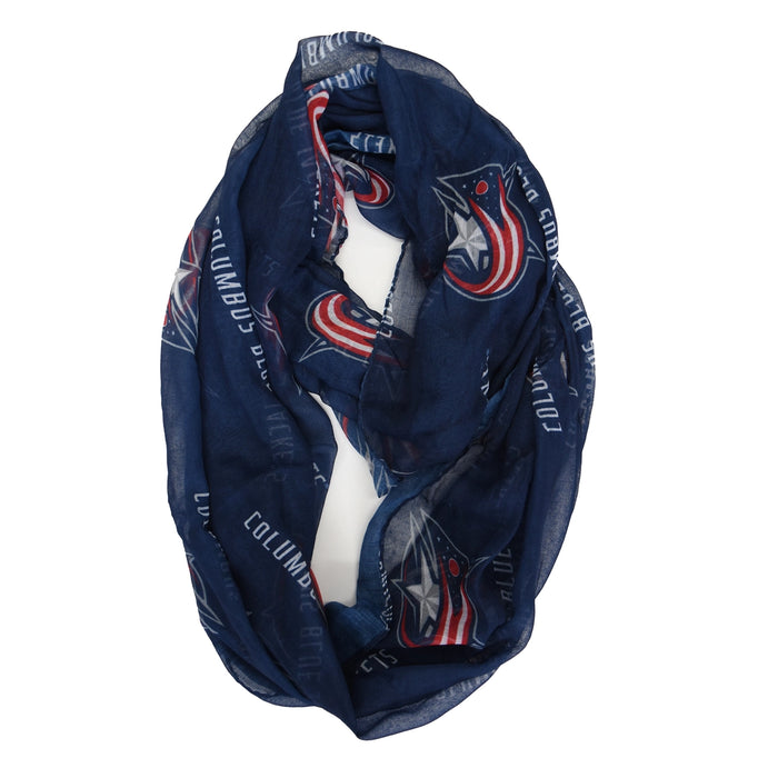 Columbus Blue Jackets Sheer Infinity Scarf