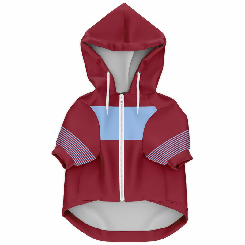 West Ham United FC 25/26 Home Kit-Inspired Zip Hoodie