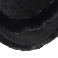 Carolina Panthers Fur Trim Poncho