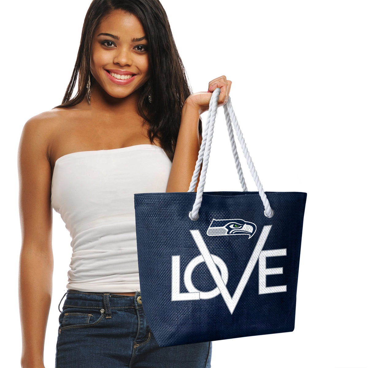 Seattle Seahawks Love Tote