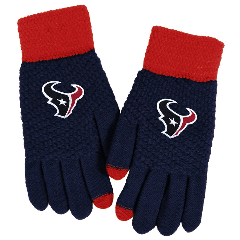 Houston Texans Waffle Knit Gloves