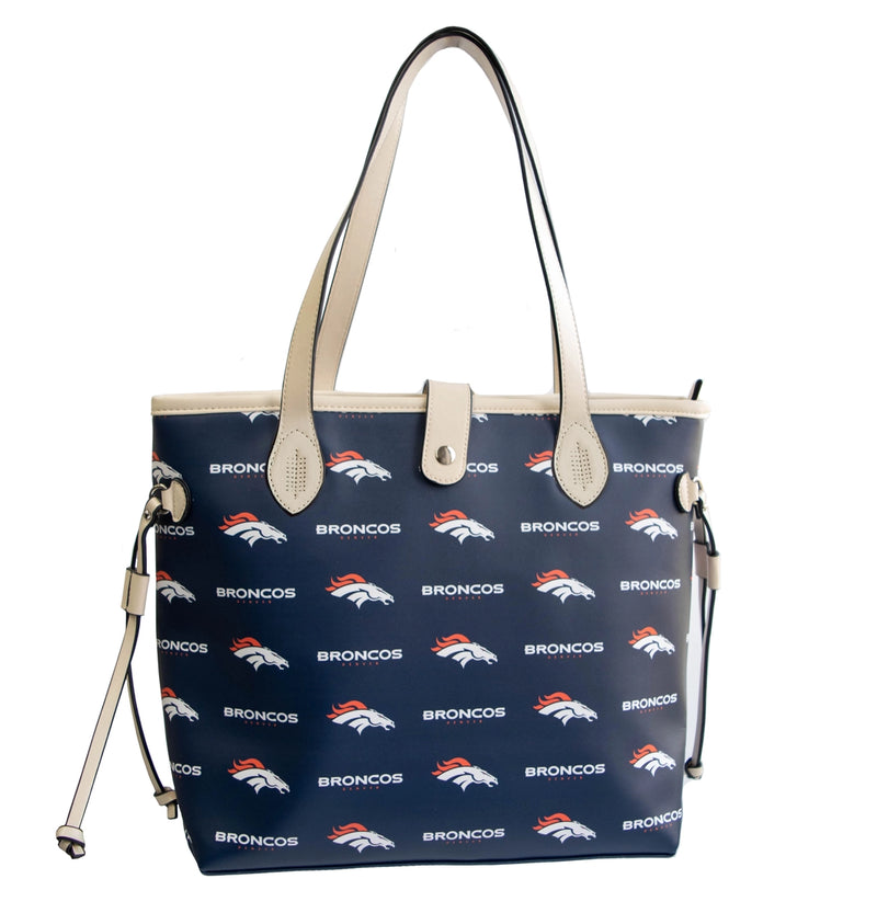 Denver Broncos Patterned Tote Handbag