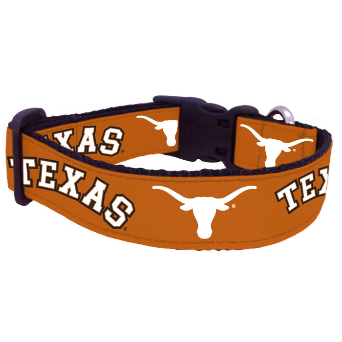 Texas Longhorns Nylon Dog Collar or Leash