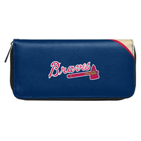 Atlanta Braves Curve Zip Organizer Wallet