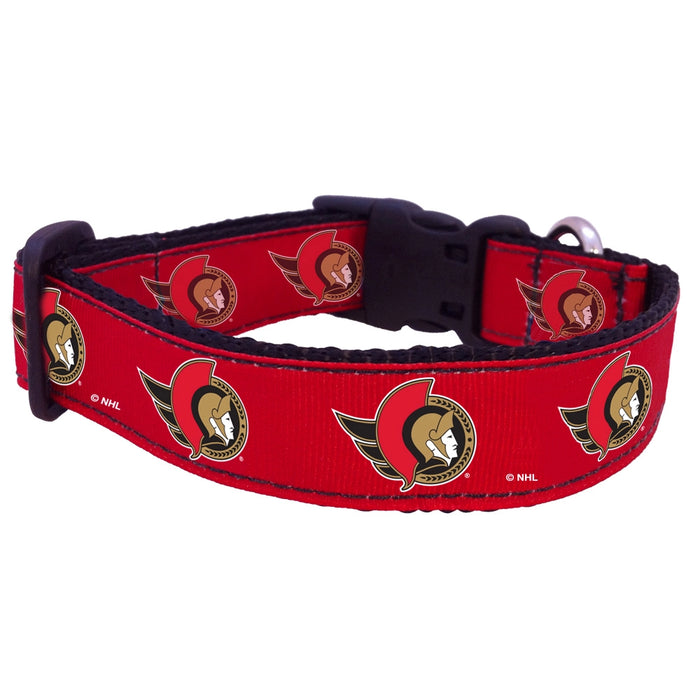 Ottawa Senators Nylon Dog Collar and Leash