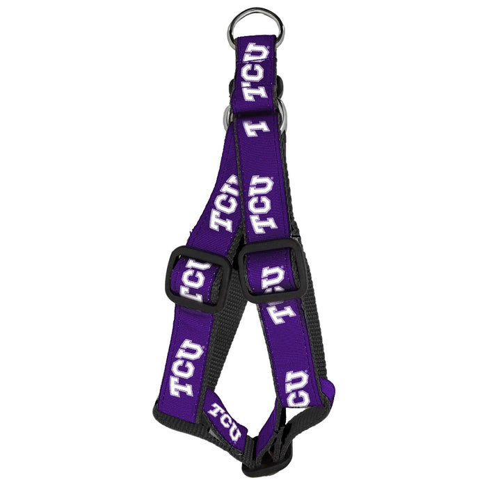 TCU Horned Frogs Nylon Dog Step-In Harness