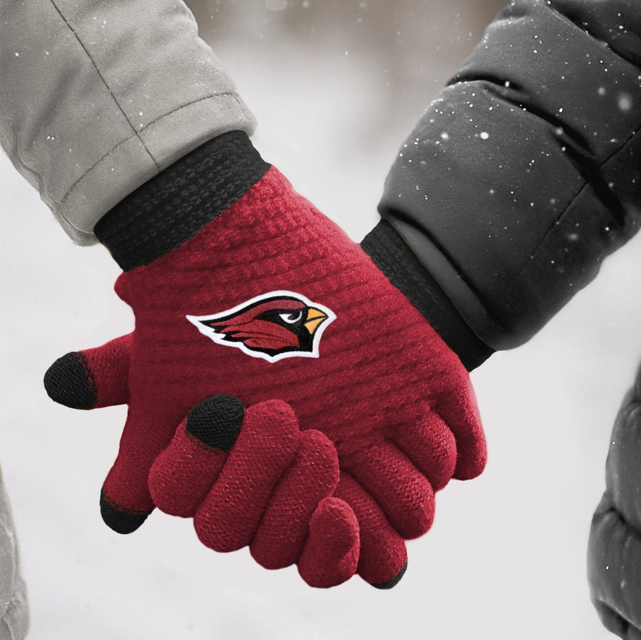 AZ Cardinals Waffle Knit Gloves