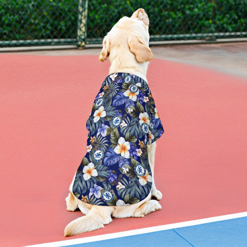 Chelsea FC 25/26 Team-Inspired Pet Hawaiian Shirt - for SMALL PETS