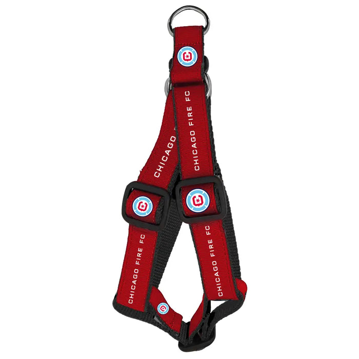 Chicago Fire FC Nylon Dog Step-In Harness