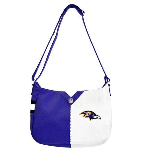 Baltimore Ravens Pebble Split Hobo Handbag