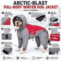 Dog Helios 'Arctic Blast' Full Bodied Winter Dog Coat w/ Blackshark Tech
