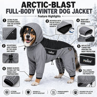 Dog Helios 'Arctic Blast' Full Bodied Winter Dog Coat w/ Blackshark Tech