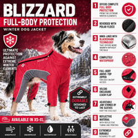 Dog Helios ® Blizzard Full-Bodied Adjustable and 3M Reflective Dog Jacket