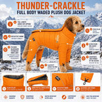 Dog Helios ® Thunder-crackle Adjustable and Reflective Full-Body Waded Winter Dog Jacket