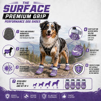 Dog Helios 'Surface' Premium Grip Performance Dog Shoes - Set Of 4