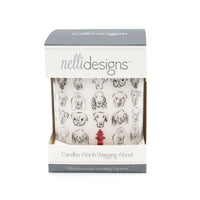 Dogs with Hydrant Jar Candle - Wet Dog Scent