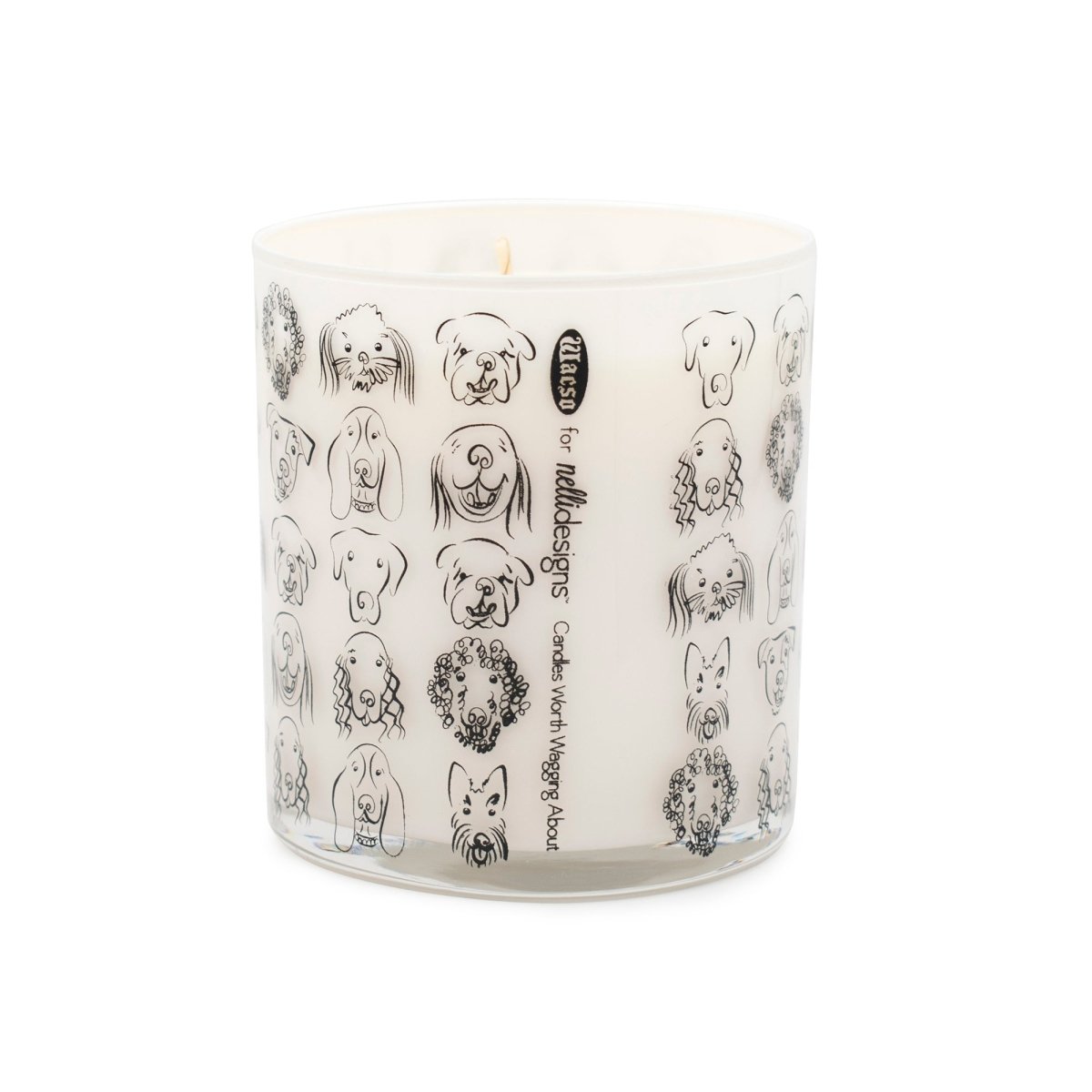Dogs with Tag Jar Candle - Rolling in Grass Scent