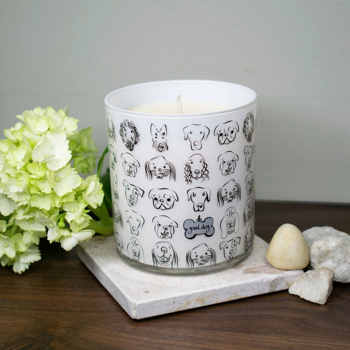 Dogs with Tag Jar Candle - Rolling in Grass Scent