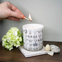 Dogs with Tag Jar Candle - Rolling in Grass Scent