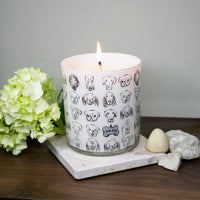 Dogs with Tag Jar Candle - Rolling in Grass Scent