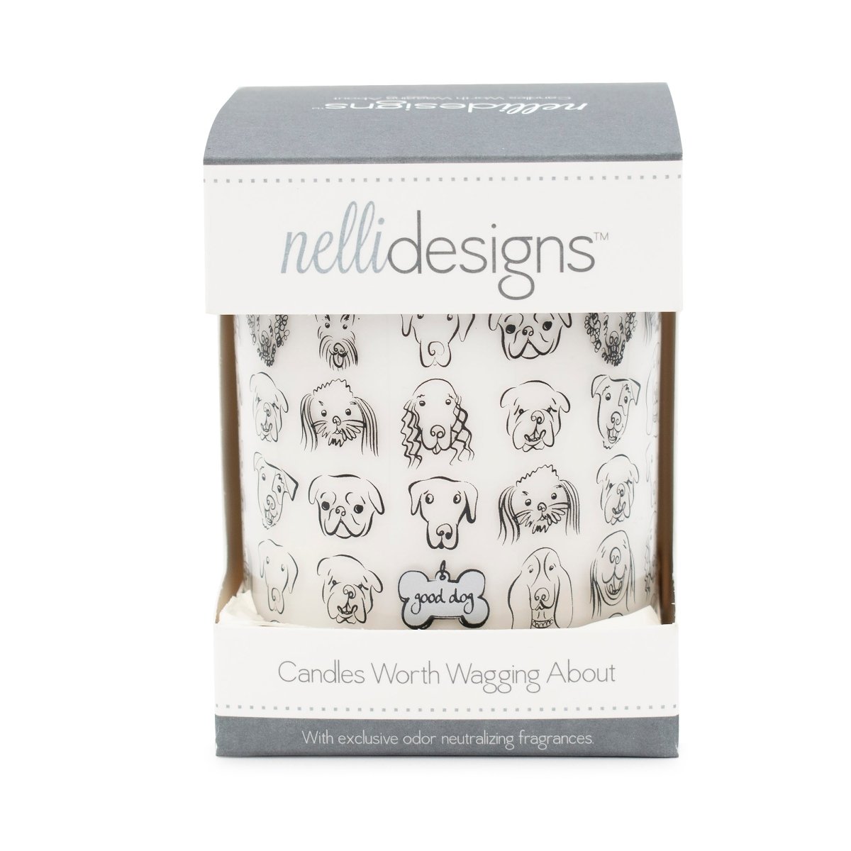 Dogs with Tag Jar Candle - Rolling in Grass Scent