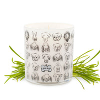 Dogs with Tag Jar Candle - Rolling in Grass Scent